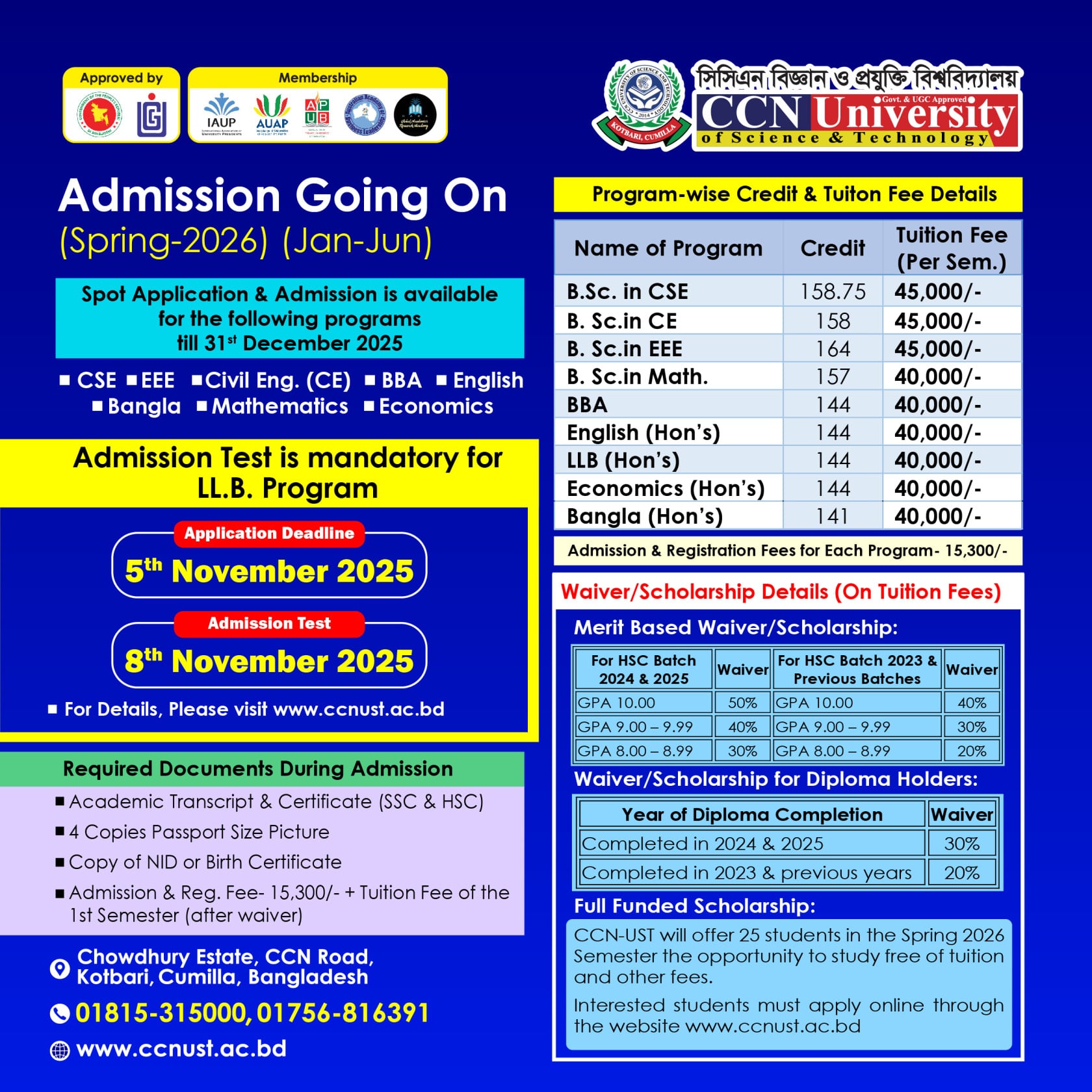 admission